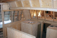 668: Bernard Mulrooney's new boat under construction in Placentia. (2004)
